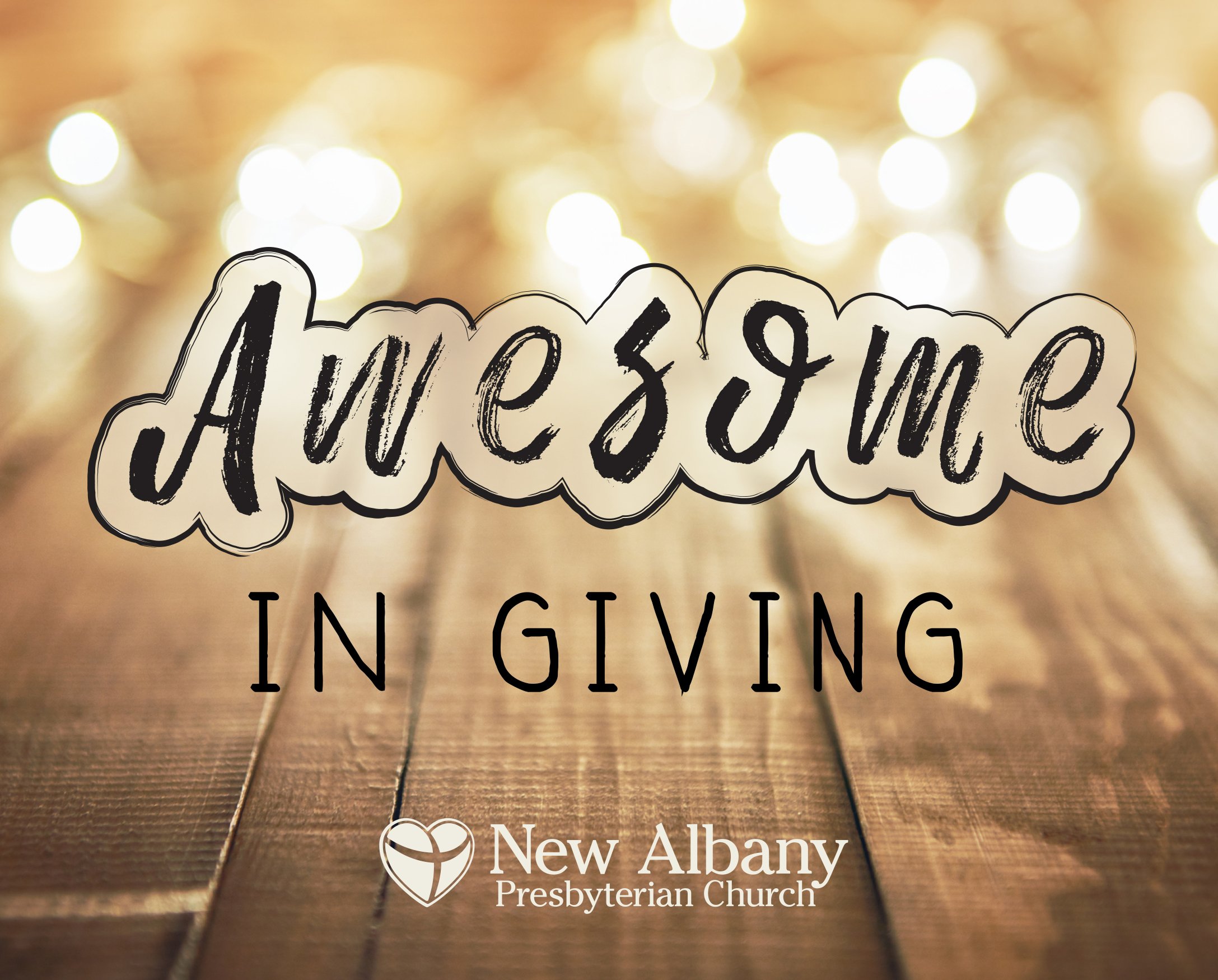 Awesome in Giving: What We Give and What it Means